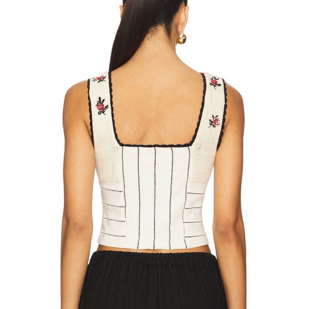 NWT Free People Rose Bud Knit Tank Top - Picture 2 of 10